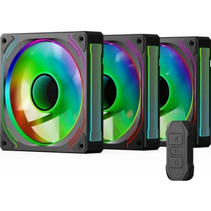 Glacia 120 Infinity Argb 3'lü Fan Seti + Hub Kit