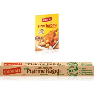 Fırın Torbası 8'li+ Hazır Kesil. Pişirme Kağ. 10LU