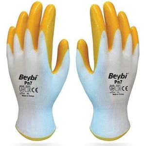 Sarı Nitril Eldiven Pn7 2 Çift