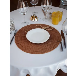 Lavin Design Lavindsgn Tabak Altlığı 6 Adet Jüt Supla/lüks Amerikan Servis Kahverengi