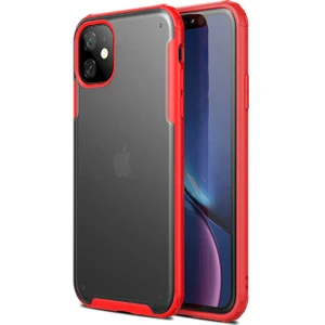 Apple iPhone 11 Kılıf Kenarı Darbeye Dayanıklı Arka Sert P.c Telefon Kılıfı
