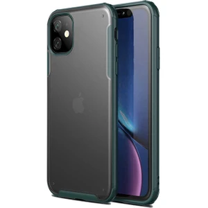 Apple iPhone 11 Kılıf Kenarı Darbeye Dayanıklı Arka Sert P.c Telefon Kılıfı