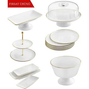 16 Parça Çeyiz Pasta Kahvaltı Seti