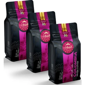 Anisah Coffee Kolombiya Filtre Kahve Chemex Öğütüm 3X250G|Orta Kavrum Arabica