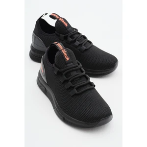 Tonny Black Unisex Siyah Nefes Alabilen Kumaş Poli Taban Bağcıklı Spor Ayakkabı