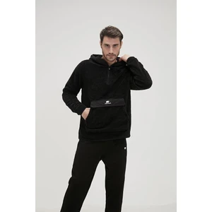 Bad Bear inuit Plush Hoodie Erkek Siyah Polar 20.02.12.033-C01