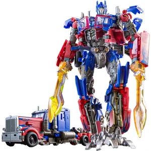 Optimus Prime Deformasyon Aksiyon Figürü Oyuncak, Taşınabilir Araba Modeli Alaşım Deforme Robot Oyuncak Hayranları Için Hediye (E) (Yurt Dışından)