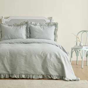 Karaca Home White Collection Tyra Çift Kişilik Yatak Örtüsü Adaçayı
