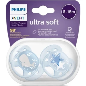 Philips Avent SCF223/03 Ultra Soft Silikon Emzik 6-18 Ay Erkek