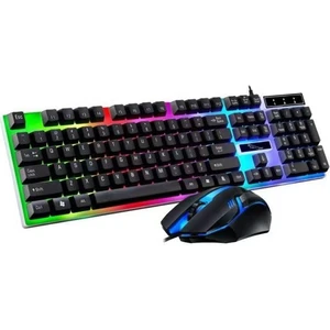 Rgb LED Gaming Işıklı Oyuncu Klavye Mouse Set