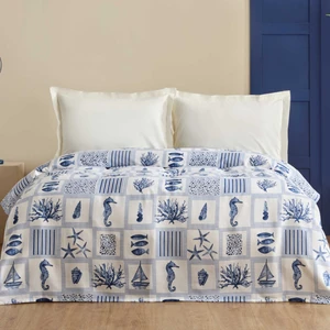 Karaca Home Lauren  Pamuk Çift Kişilik Tek Pike Indigo