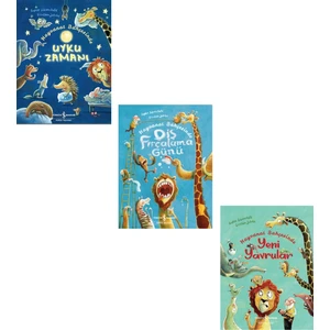 Hayvanat Bahçesinde Uyku Zamanı - Diş Fırçalama Günü - Yeni Yavrular 3 Kitap