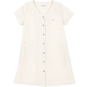 U.S. Polo Assn. Kız Çocuk Krem Elbise (Dokuma) 50282950-VR071