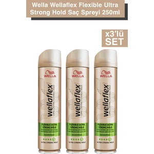 Flexible Ultra Strong Hold Saç Spreyi - 250 ml X3’lu Set