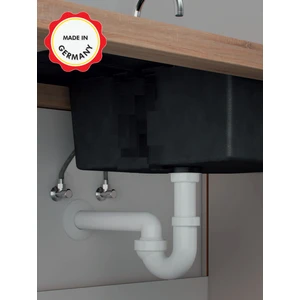 koku önleyici evye sifonu 100/0, 1 1/4'', DN40, paslanmaz delikli süzgeçli, koku yapmaz, kolay uygulanır, her yöne dönebilen mafsallı 40'lık çıkış borulu