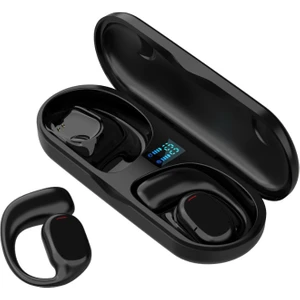 Kablosuz Kulak Asılı Bluetooth Kulaklık Kemik Iletimi Kulağı Hareket Ettirmiyor Deli Yüksek Ses Kalitesi Siyah Sallayamıyor (Yurt Dışından)
