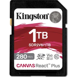 Canvas React Plus 1 Tb Sd Class 10 V60 Uhs-Iı Hafıza Kartı 280MB/S Okuma, 150MB/S'YE Varan Yazma SDR2V6/1TB