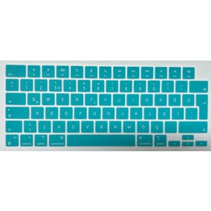 Hk Teknoloji Macbook Air 13.6 Inç  A3113 M3 Işlemcili Uyumlu Türkçe Q Silikon Klavye Koruyucu 2024