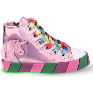Kaptan Junior Ortopedik Unicorn Işıklı Kız Sneakers Balfk 500