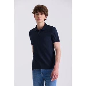 Lacivert Slim Fit Polo Yaka T-Shirt