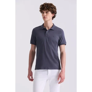Antrasıt Slim Fit Polo Yaka T-Shirt