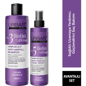 URBAN Care Expert Biotin ve Kafein  Şampuan+Tonik-Hızlı Uzamaya -Vegan