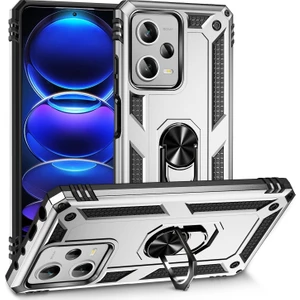 Xiaomi Redmi Note 12 Pro Plus Kılıf Vega Yüzüklü Standlı Tank Kapak