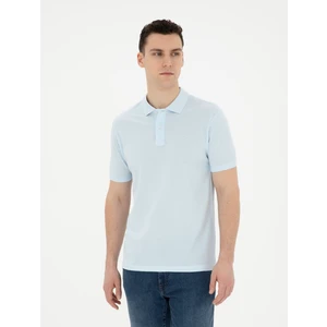 Pierre Cardin Erkek Açık Mavi Slim Fit Basic Tişört 50280754-VR095