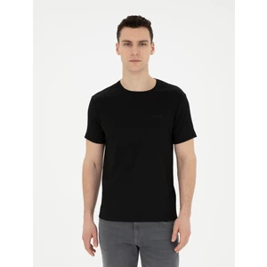 Pierre Cardin Erkek Siyah Slim Fit Tişört 50288914-VR046