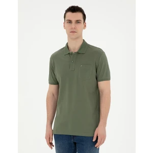 Pierre Cardin Erkek Haki Regular Fit Basic Tişört 50280753-VR027