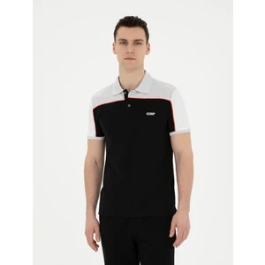 Pierre Cardin Erkek Siyah Slim Fit Tişört 50284174-VR046