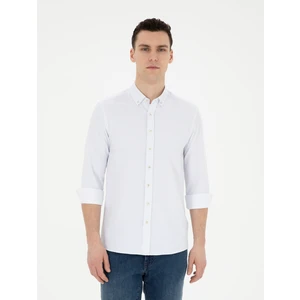 Pierre Cardin Erkek Saks Slim Fit Uzun Kollu Gömlek 50289388-VR045