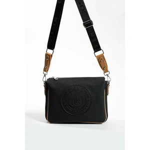 Just Polo Kadın Üç Bölmeli 3 Gözlü Lakoste Kumaş Çapraz ve Omuz Çantası 29X20CM PBU6060