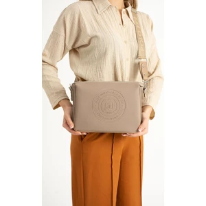 Just Polo Kadın Üç Bölmeli 3 Gözlü Lakoste Kumaş Çapraz ve Omuz Çantası 29X20CM PBU6060