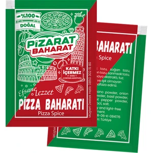 Pizarat Baharat - Tek Kullanımlık Pizza Baharatı 1000 Adet Pizza Çeşnisi 5 x 7 cm