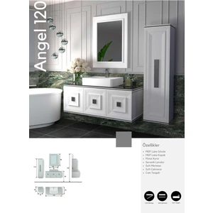 Angel Banyo Dolabı 120 cm