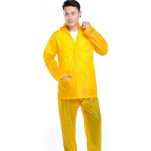 Rc02 Raincoat Pvc Yağmurluk Alt Üst Takım 0.15Mm