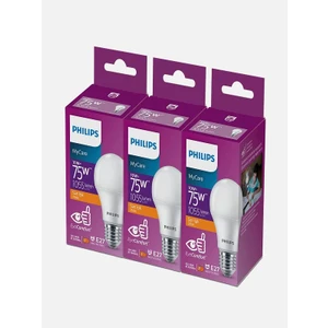 LED 13W Ampul 3000K Sarı Işık 3'lü