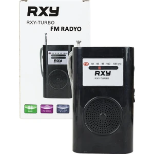 Rxy-Turbo Cep Radyosu - Deprem Çantasına Uygun Taşınabilir Radyo Pil Hediyeli