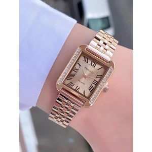 dikdörtgen Vintage Kadın Metal Kordon Kol Saati