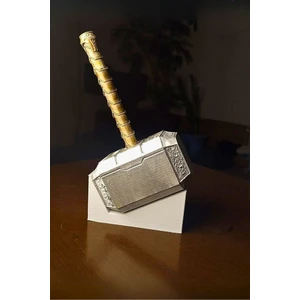 Marvel Thor'un Çekici Mjolnir ve Standı - Dekoratif Hediyelik