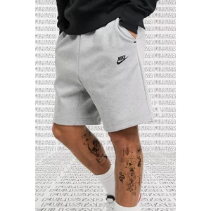 Tech Fleece  Gray Shorts Pamuk Polyester Erkek Şort Gri