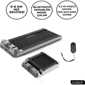 T6 Katlanabilir 6km Mp3 Çalarlı Yürüyüş Koşu Bandı