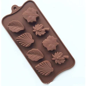 Siliko World Silikon Çikolata Kalıbı Yapraklar