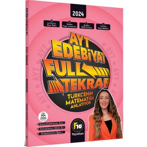 F10 Yayınları Gamze Hoca Türkçenin Matematiği Ayt Edebiyat Full Tekrar Video Ders Kitabı