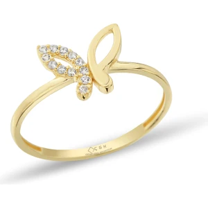 ÇGK KUYUMCULUK Kelebek Altın Yüzük YZKKCGK002