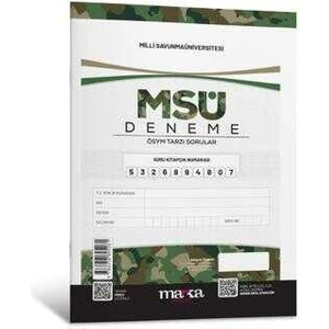 Marka Yayınları 2025 MSÜ Deneme Tamamı Video Çözümlü