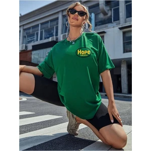 Logo Baskılı Yeşil Tişört Hope