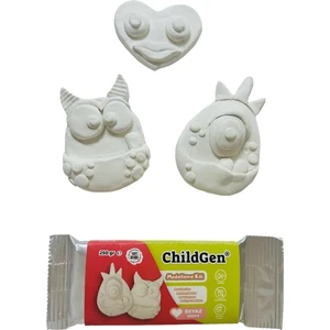 Doğal Modelleme Kili (Modelling Clay), Hava ile Kurur (Air-Dry), Beyaz , 250GRAM