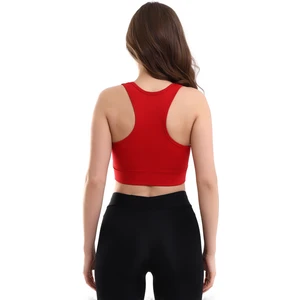 Crop Pedli Destekli Dolgulu Önü Fermuarlı Spor Sütyeni